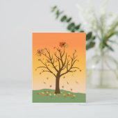 Autumn Sunset Post Card Briefkaart (Staand voorkant)