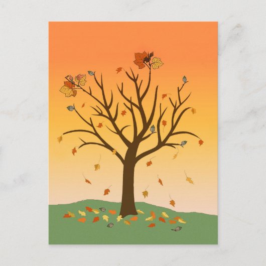 Autumn Sunset Post Card Briefkaart (Voorkant)