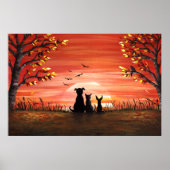 Autumn Sunset Poster (Voorkant)
