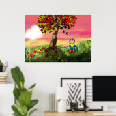 Autumn Sunset Poster (Thuiskantoor)