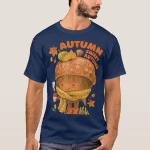 Autumn Sweet Autumn Cute Acorn Herfst Season Graph T-shirt