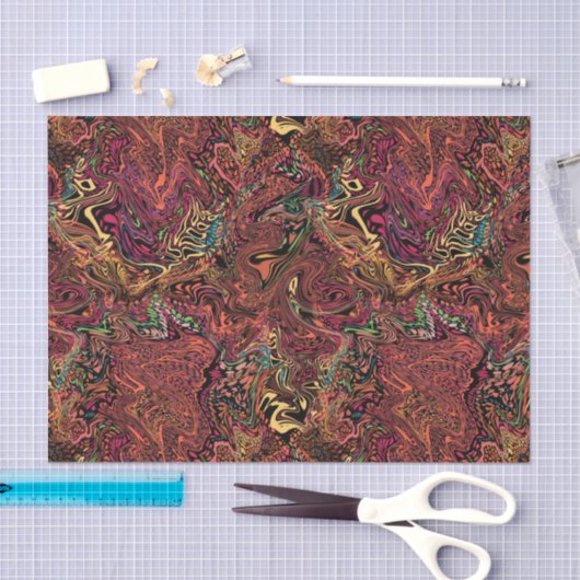 Autumn swirl gemarmerd tissuepapierpapier Thanksgi Tissuepapier (Craft)
