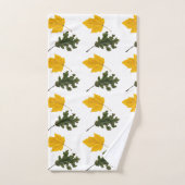 Autumn Symmetry Leaf Pattern Bad Handdoek (Handdoek)