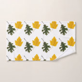 Autumn Symmetry Leaf Pattern Bad Handdoek (Handdoek)