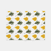 Autumn Symmetry Leaf Pattern Fleece Deken (Voorkant (Horizontaal))