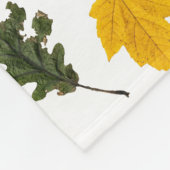 Autumn Symmetry Leaf Pattern Fleece Deken (Hoek)