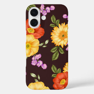Autumn Symphony – Floral Design iPhone 16 Hoesje
