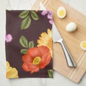 Autumn Symphony - Floral Design  Theedoek (Quarter Fold)