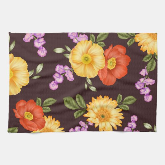 Autumn Symphony - Floral Design  Theedoek (Horizontaal)