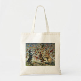 Autumn Tailwag Whimsical Golden Retriever Dogs Tote Bag