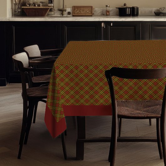 Autumn Tartan Tablecloth Elegant Checkered Style Tafelkleed