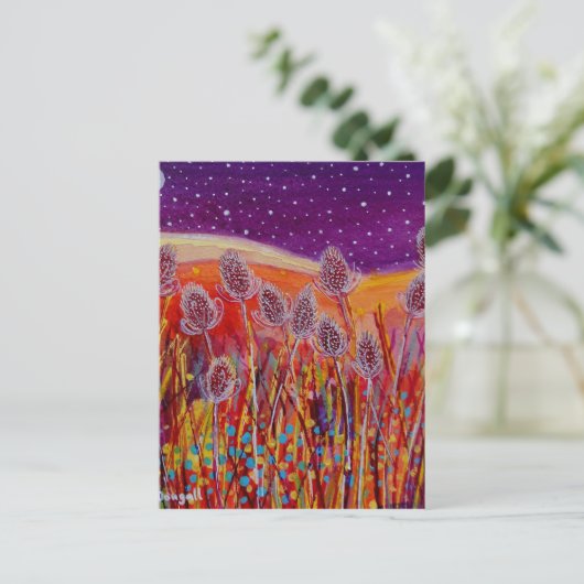 Autumn Teasels Briefkaart (Staand voorkant)