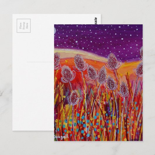 Autumn Teasels Briefkaart (Voorkant / Achterkant)