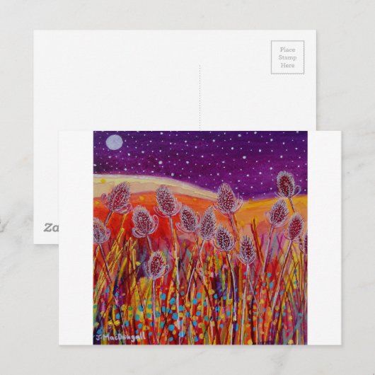 Autumn Teasels Briefkaart (Voorkant / Achterkant)