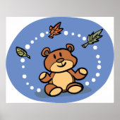 Autumn Teddy Bear Poster (Voorkant)