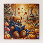 Autumn Teddy Bear Puzzel Legpuzzel (Verticaal)