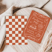 Autumn Terracotta Friendsgiving Dinner Party Kaart