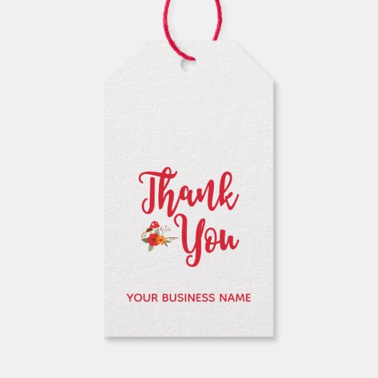 Autumn Thank Craft Articles Handmade Cadeaulabel (Achterkant)