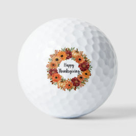 Autumn Thanksgiving Pumpkin and flowers   Golfballen