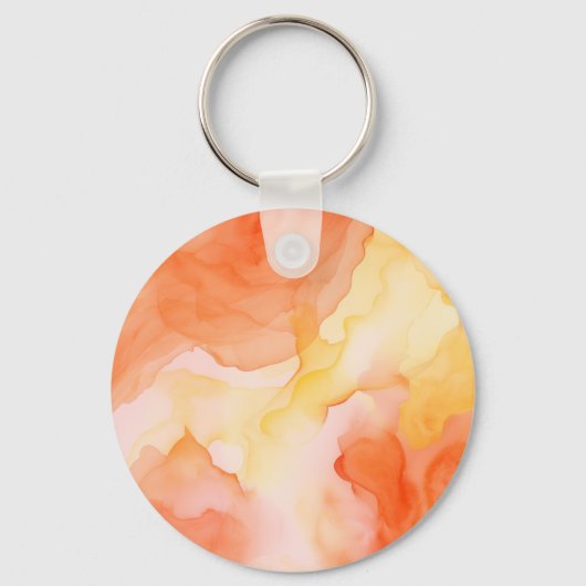 Autumn Thanksgiving Pumpkin and flowers Sleutelhanger (Achterkant)