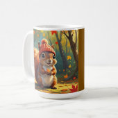 Autumn Theme Coffee Mok | Herfst eekhoorn (Voorkant links)