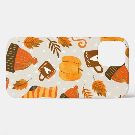 Autumn Theme Seamless Pattern Tile Case-Mate iPhone Case (Achterkant (horizontaal))