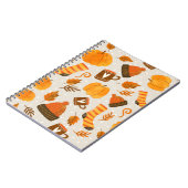 Autumn Theme Seamless Pattern Tile Notitieboek (Linkerzijde)