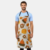 Autumn Theme Seamless Pattern Tile Schort (Gedragen)