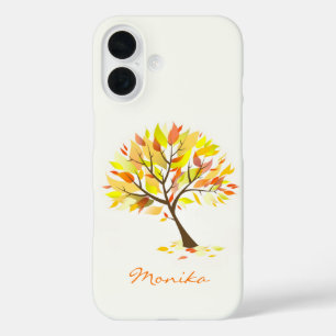 Autumn Theme Tree iPhone 16 Hoesje