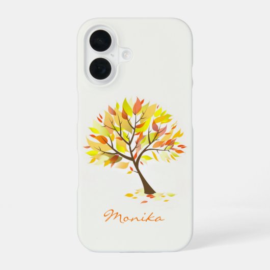 Autumn Theme Tree iPhone 16 Hoesje (Achterkant)