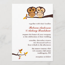 Autumn Thgerespecls Owls Wedding Kaart