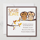 Autumn Thgerespecls Owls Wedding Save The Date (Voorkant)