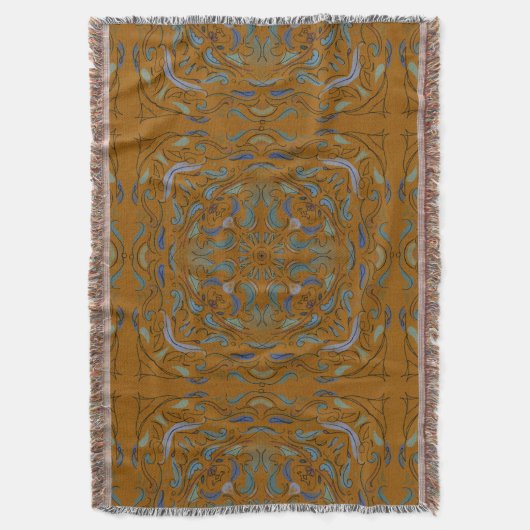 Autumn Tile  Deken (Voorkant Verticaal)