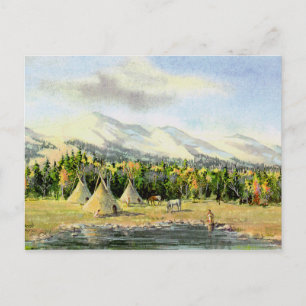 AUTUMN TIPIS DOOR SHARON SHARPE BRIEFKAART