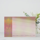 Autumn to Winter Monogram Stationery Briefpapier (Staand voorkant)