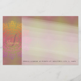 Autumn to Winter Monogram Stationery Briefpapier