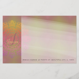 Autumn to Winter Monogram Stationery Briefpapier