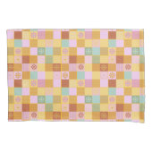 Autumn tones quilt blocks kussensloop (Voorkant-Links)