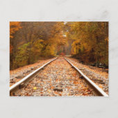 Autumn Tracks briefkaart (Voorkant)