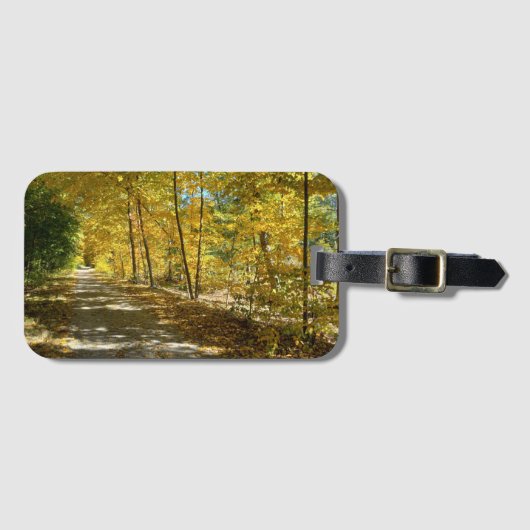 Autumn Trail Luggage Tag Bagagelabel (Voorkant (horizontaal))