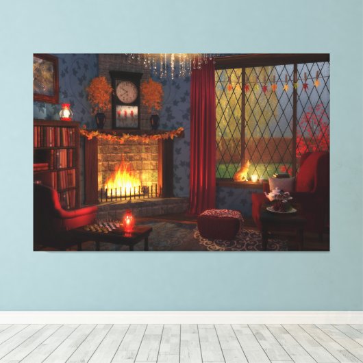 Autumn Tranquility Canvas Print (Insitu (Houten vloer))