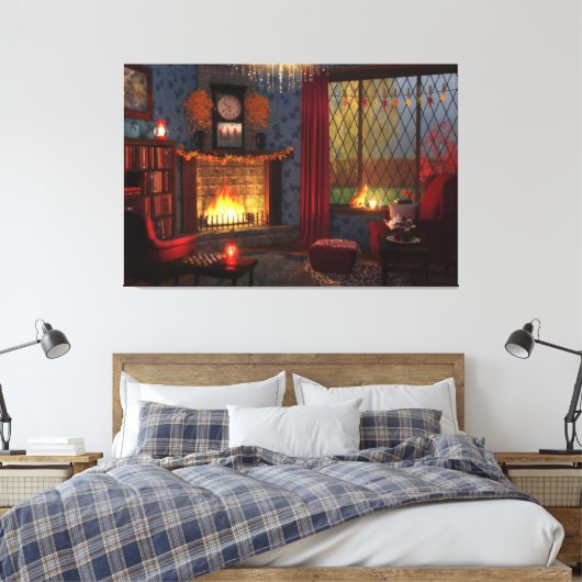 Autumn Tranquility Canvas Print (Insitu (Slaapkamer))