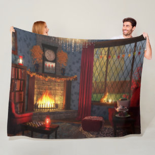 Autumn Tranquility Fleece Blanket