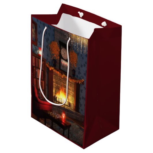 Autumn Tranquility Gift Bag Medium Cadeauzakje (Voorkant Gekanteld)