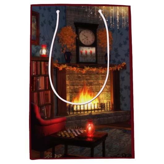 Autumn Tranquility Gift Bag Medium Cadeauzakje (Voorkant)