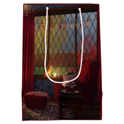 Autumn Tranquility Gift Bag Medium Cadeauzakje (Achterkant)