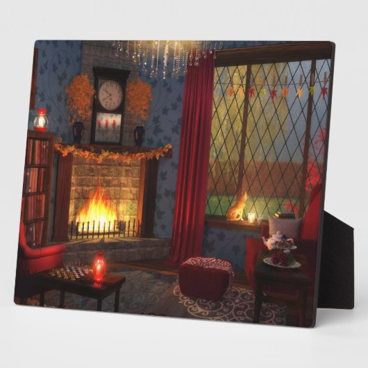 Autumn Tranquility Plaque Fotoplaat (Zijkant)