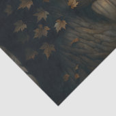 Autumn Tree Face Surreal Decoupage Tissuepapier (Detail)