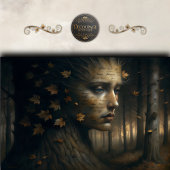 Autumn Tree Face Surreal Decoupage Tissuepapier