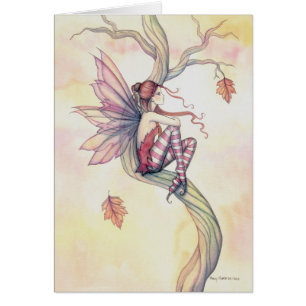 Autumn Tree Fairy Fantasy Art beroemd gemaakt door